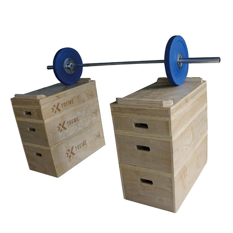 Xtreme wooden jerk block set - xtremefitnessstore